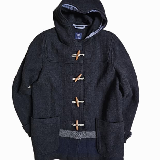 GAP 떡볶이 코트 L 다크 그레이