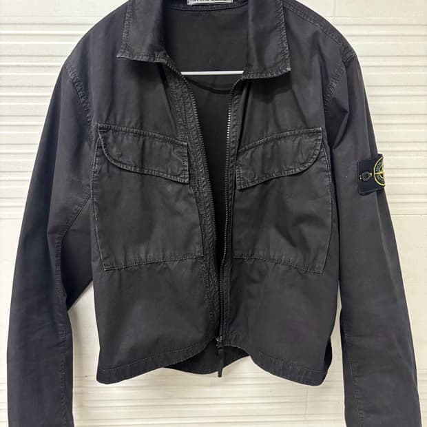 스톤아일랜드 가먼트다잉 크롭 오버셔츠