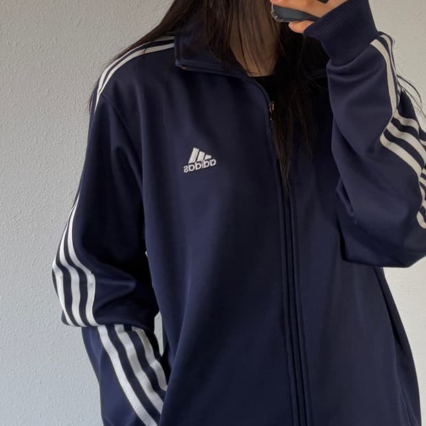 [XL]아디다스 클래식 네이비 트랙탑 져지