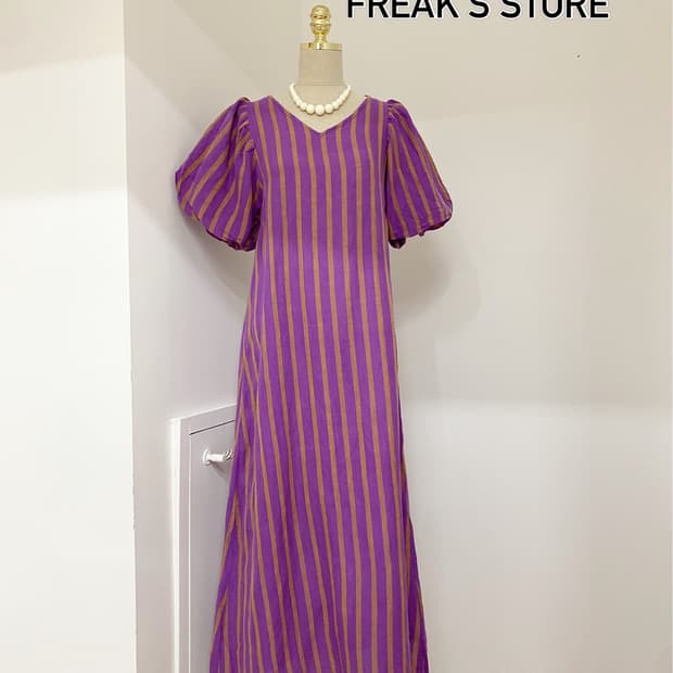 Freak’s Store 체셔 린넨 반전 롱OPS