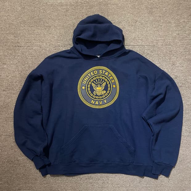 (2XL) USA Soffe NAVY 밀리터리 미해군 후드티 