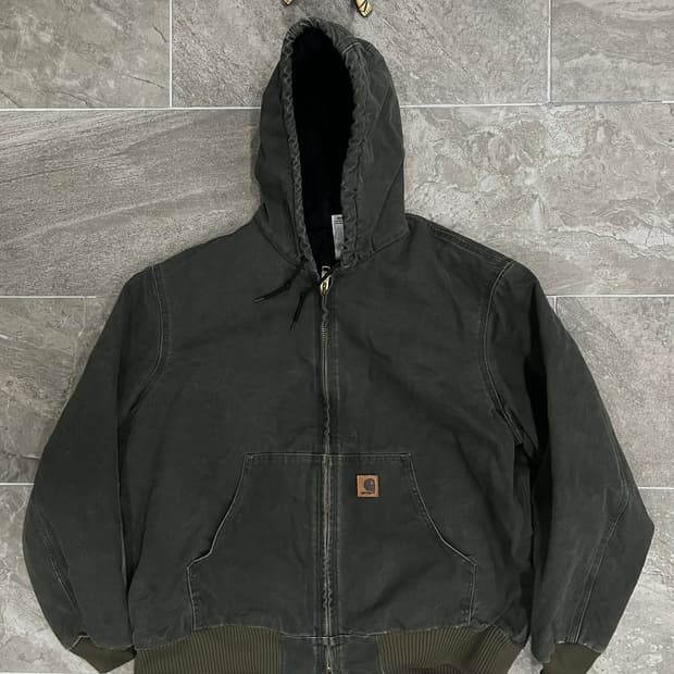 (XL) 칼하트 후드 덕 액티브 자켓 J130 MOS 모스그린