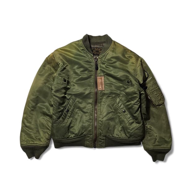 1990's 미공군 Ma-1 플라이트 자켓 항공점퍼 L 하드페이딩