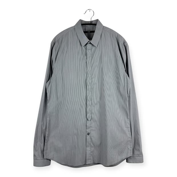 (100) 시스템 스트라이프 드레스 셔츠