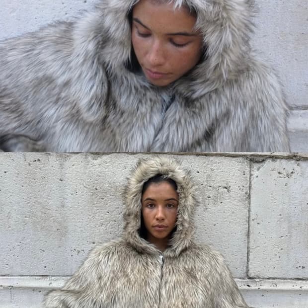 오픈 yy 퍼 후드집업 자켓 오픈와이와이