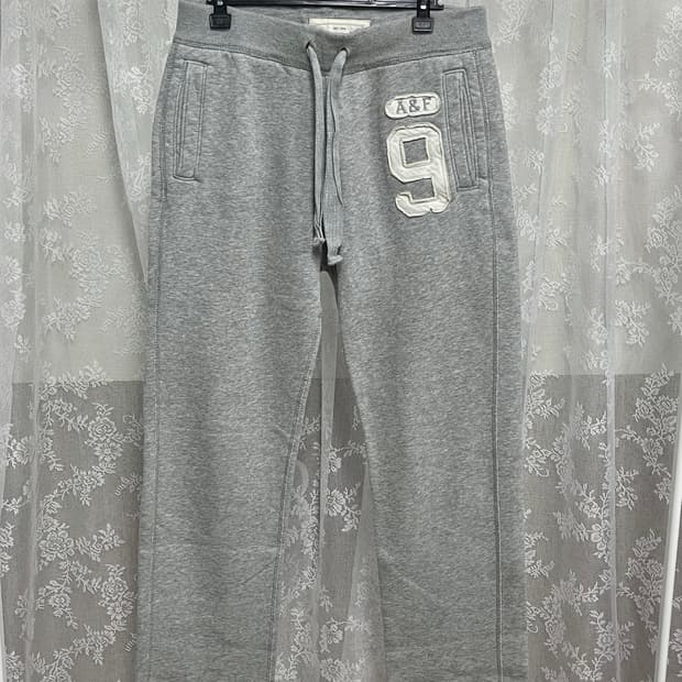 S) 아베크롬비 기모 트레이닝 팬츠 그레이