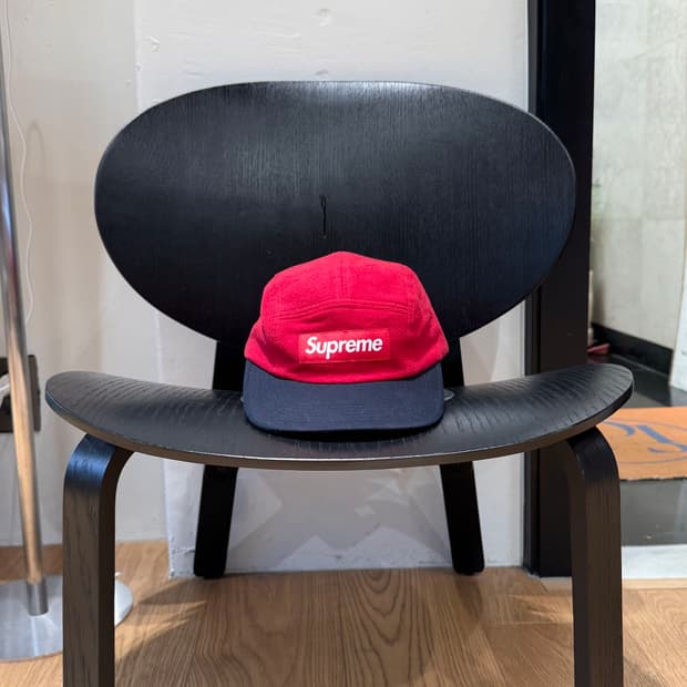 슈프림 레드 투톤 캠프캡 