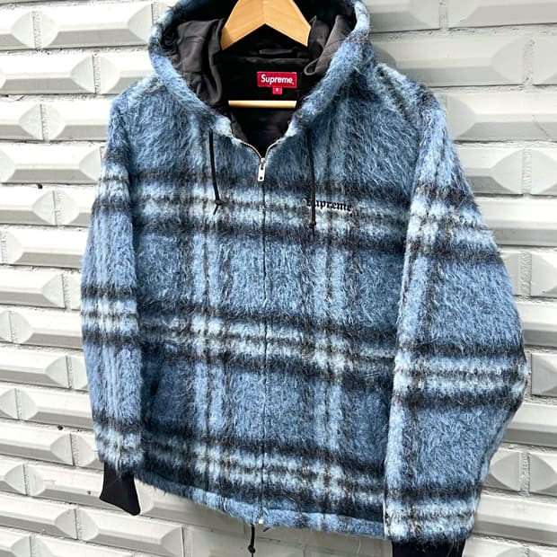 Supreme 16FW Mohair Hooded Work Jacket