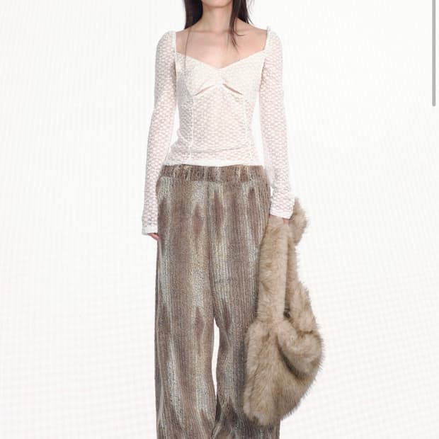 세릭 Wool Wide Banding Pants / Khaki