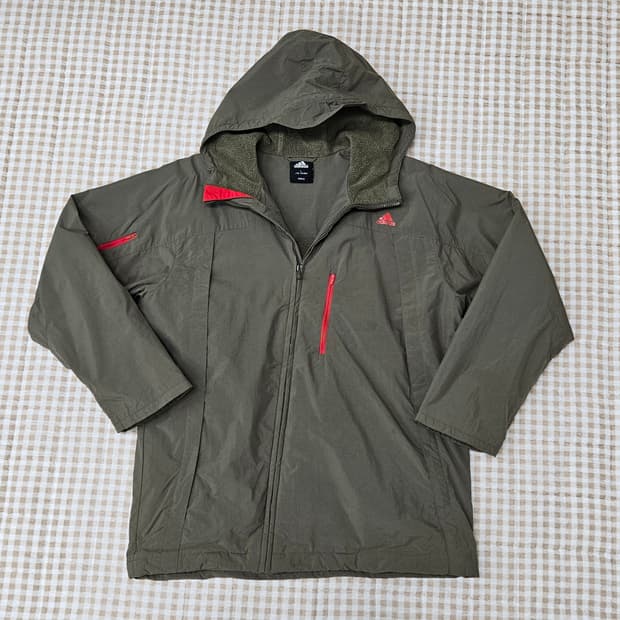 아디다스 기모 후드집업 바람막이 자켓 남자100~105