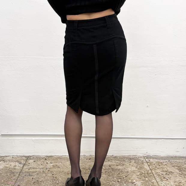 코스튬 내셔널 2004F/W 몰스킨 패널 스커트