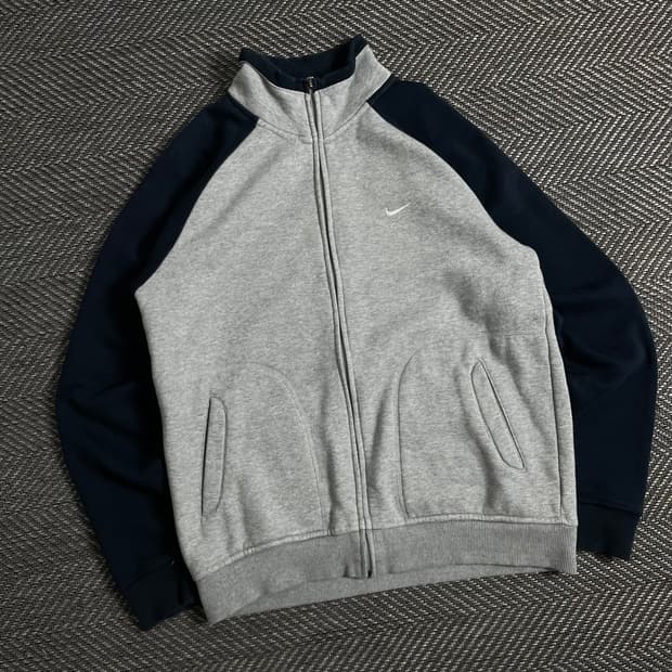 나이키 스우시로고 배색 스웻 집업 자켓o 2951