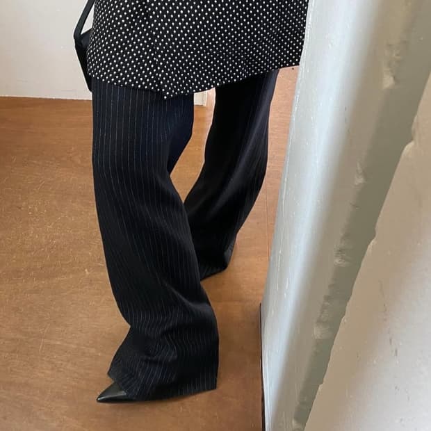 Bosch striped wool trousers