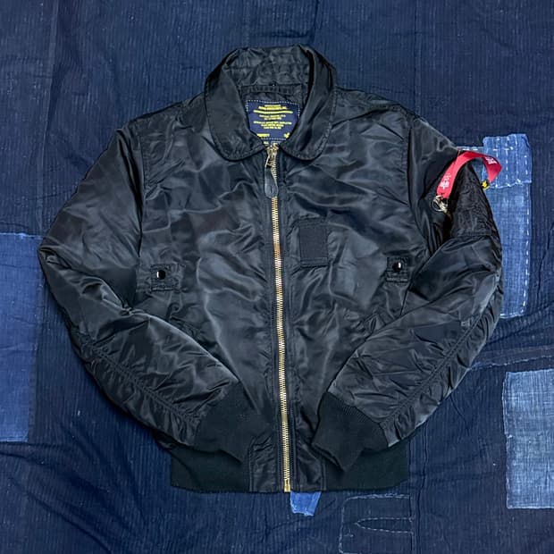 알파인더스트리 B-15 플라이트 자켓 블랙 S