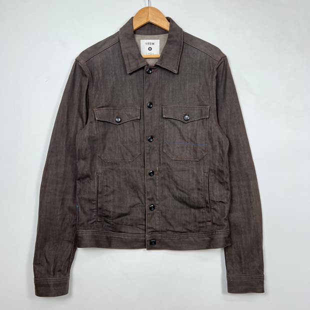 Item USA 블루 스티치 라이크라 데님 자켓