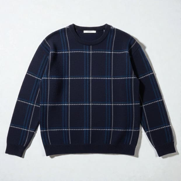 100)epigram 에피그램 캐시미어 니트 네이비