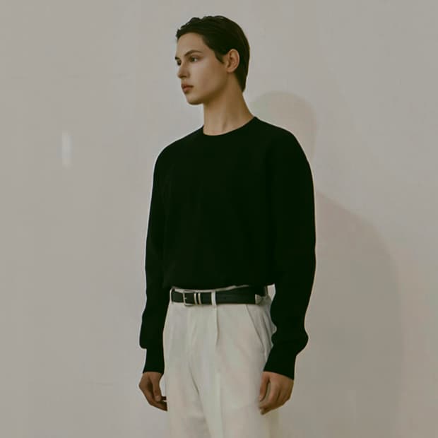 론트 Lohnt 329 블랙 니트 / 남성 니트/ 남자 니트