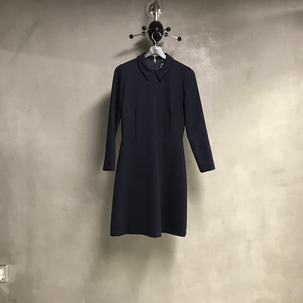 APC 아페쎄 카라 원피스 네이비 XS