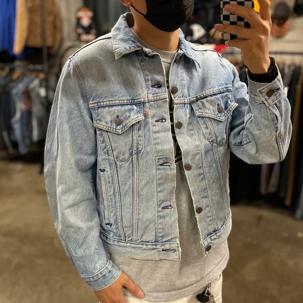 80s USA Levis 데님 트러커 자켓 (100)