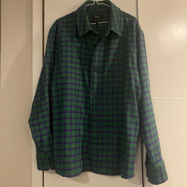 A.P.C 체크 셔츠 XL
