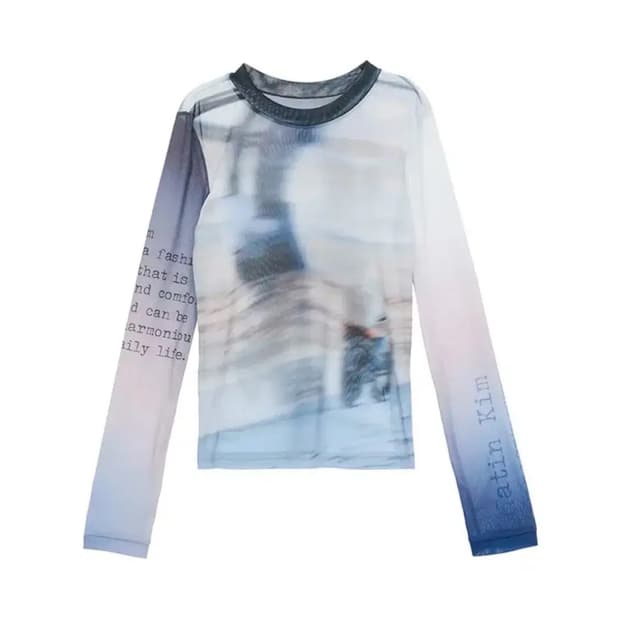 마뗑킴 메쉬 롱슬리브