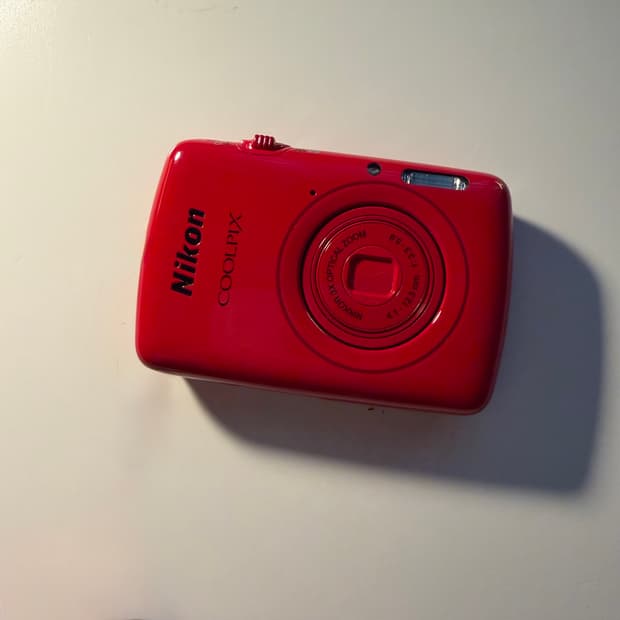 니콘 쿨픽스 S01 레드❤️