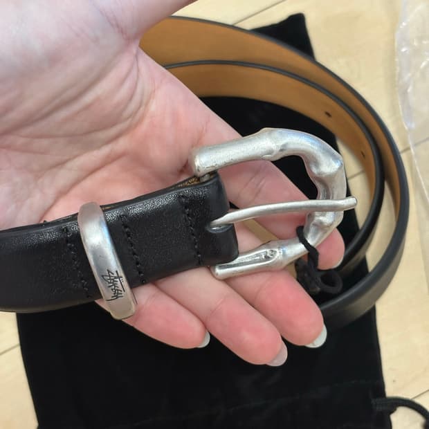새상품) 스투시 밤부 버클 벨트 블랙 SM