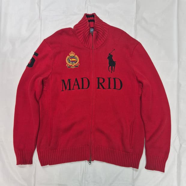 폴로 빅포니 니트집업