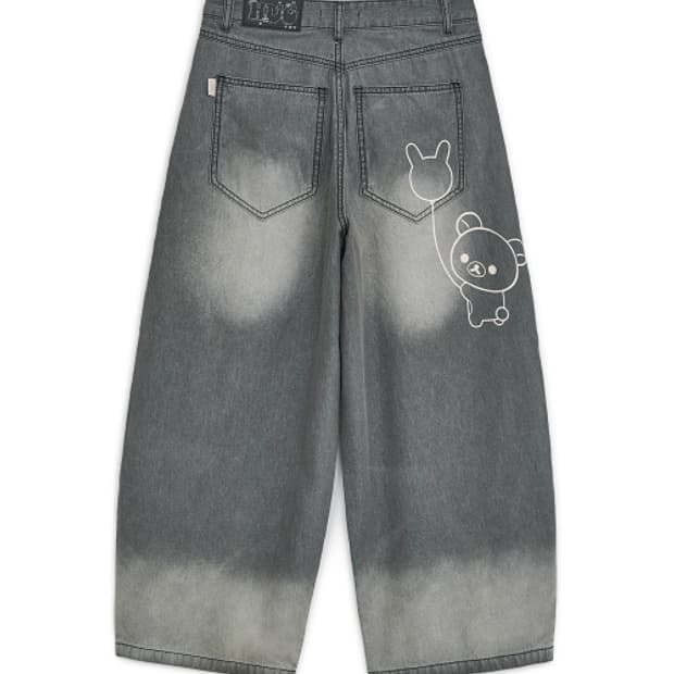 [M] 허그유어스킨 코리락쿠마 워시드 진 다크