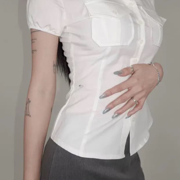 새상품) 페일제이드 포켓 퍼프 셔츠 pocket puff shirt M