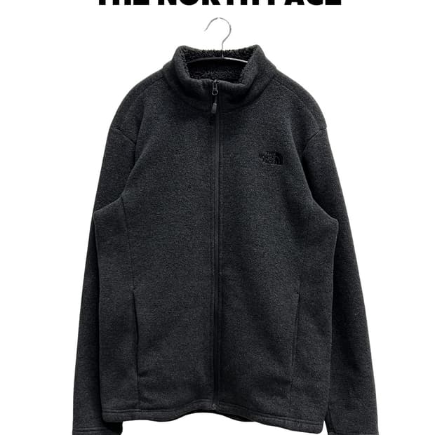 노스페이스 보아 플리스 집업 자켓 차콜