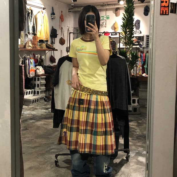 [2213] Billabong yellow sleeve t-shirt
