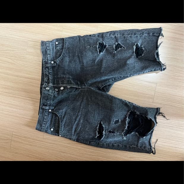 발망 데님 반바지