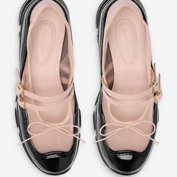 시몬 로샤 연핑크 메리제인 슈즈 새상품37(230-235추천)