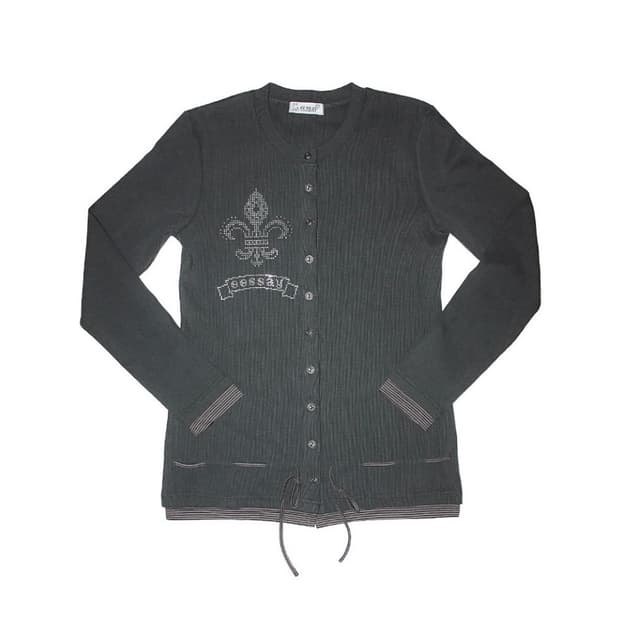 에쎄이 레이어드 가디건 (차콜)