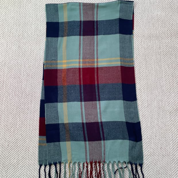 빈티지 멀티 체크 머플러 