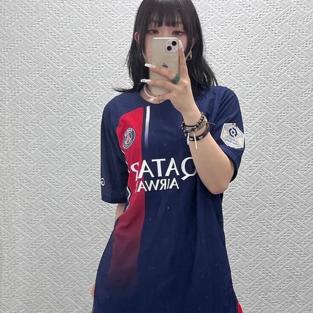 나이키 PSG 파리생제르맹 이강인 홈 유니폼 져지 반팔티 L C10904