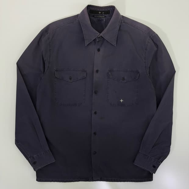 Stone island  스톤 아일랜드 90,s og 다이워시드 셔츠