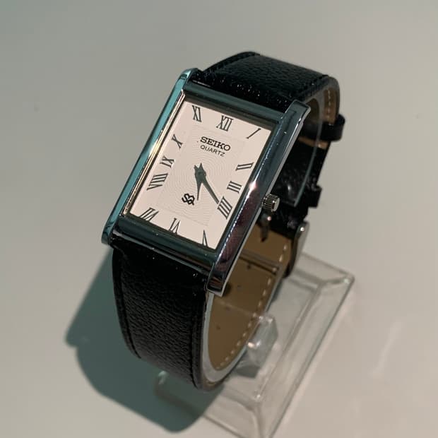 세이코 Seiko 쿼츠 탱크 로마 인덱스