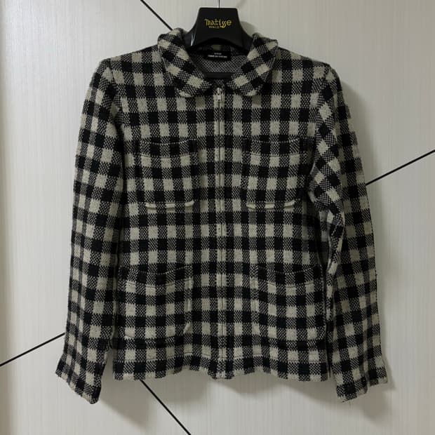 꼼데가르송 트리콧 니트 집업