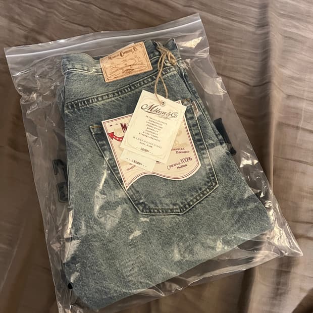 MBBCAR 세미부츠컷 연청데님 28 새제품