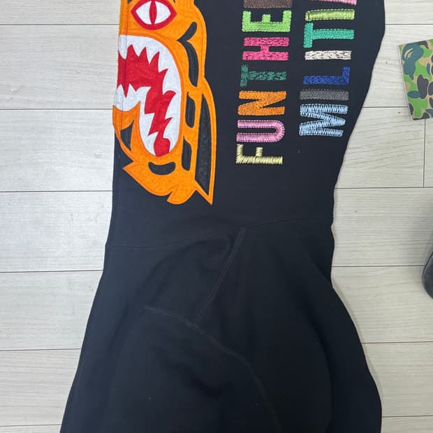 베이프 타이거 풀집 후드집업