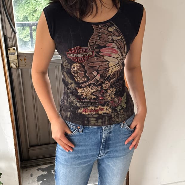 Harley-Davidson Butterfly Graphic T-Shir