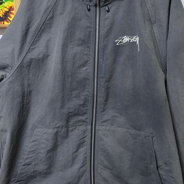 스투시 웨이브 다이 비치 쉘 자켓 블랙(115745) L