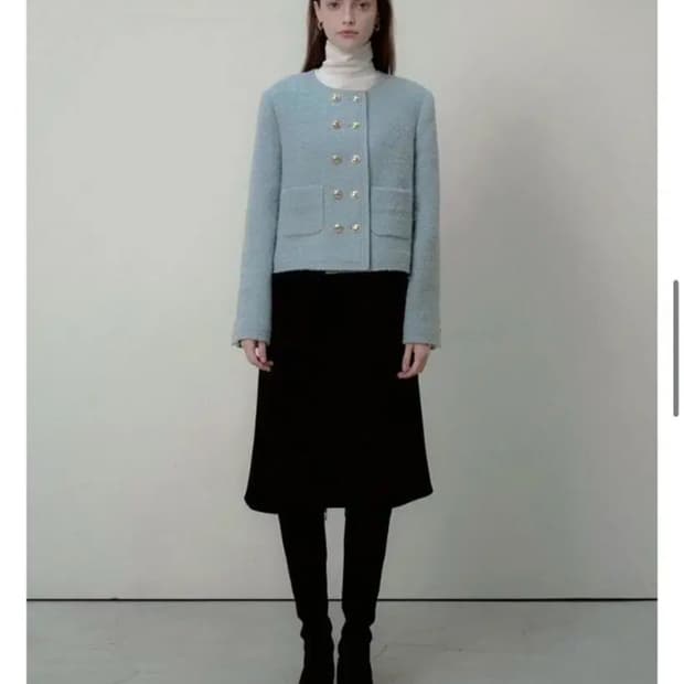 제이투유 아카이브 제이투유 벨벳 미디스커트 m(새상품)