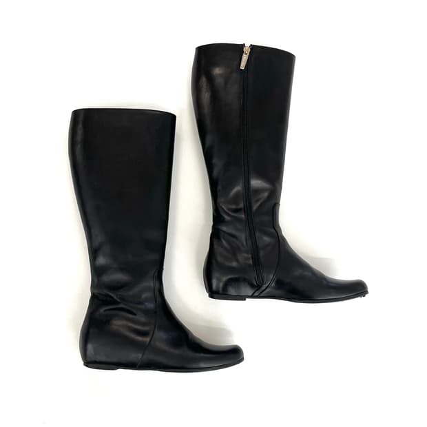 막스마라 레더 롱부츠