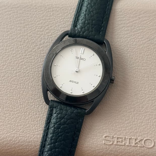 Seiko 세이코 쿼츠 에비뉴 1993 블랙