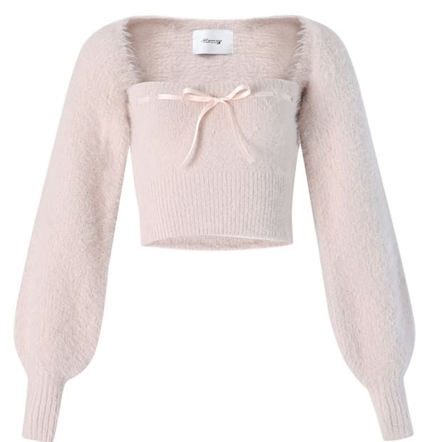 낫유어로즈 Soft effy bolero set (pink)