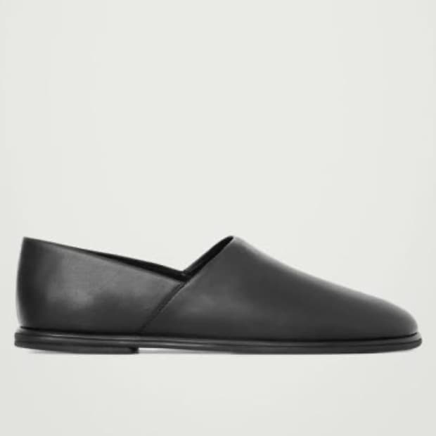 (구매)코스 레더 슬립온