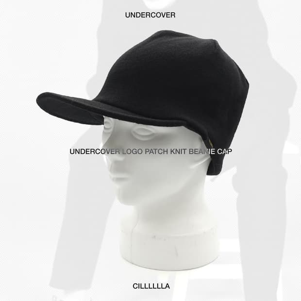 UNDERCOVER 언더커버 로고패치 니트 비니캡